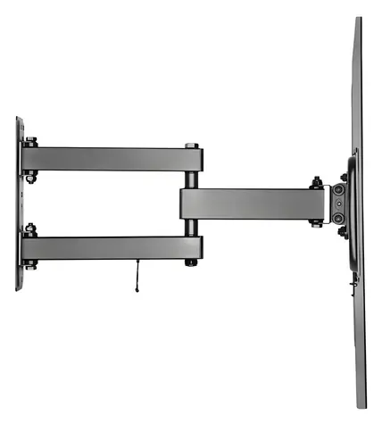 Equip čierna / Nástenný držiak TV / 37-70" / VESA 200x200-600x400 / nosnosť 35 kg / naklápací, výsuvný