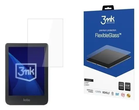 3mk FlexibleGlass pre Kobo Clara Colour 6" / Hybridné sklo / 7H / antibakteriálne
