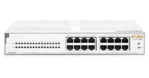 HPE Aruba R8R48A Instant On 1430 16G / Switch / 16x Gigabit RJ45 portov / PoE 124W / CL4