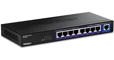 Trendnet TEG-S591 / Switch / 9 portov / 8x 2.5GbE + 1x 10GbE / Unmanaged / Bez PoE