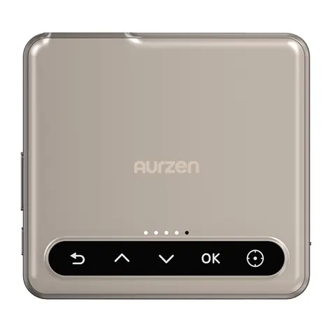 Aurzen Zip zlatá / Mini projektor / DLP / 720p / 100 ANSI lm / 5000mAh batéria / Magplay držiak