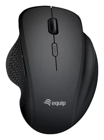 Equip 245121 čierna / Bezdrôtová myš / 2.4GHz + Bluetooth / 6 tlačidiel / 1600 DPI / 500 mAh