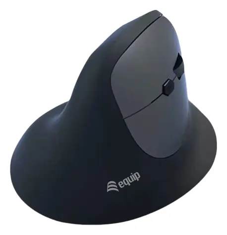 Equip 245120 čierna / Ergonomická myš / 2.4GHz + Bluetooth / 6 tlačidiel / 1600 DPI / 500 mAh
