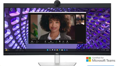 34" DELL P3424WEB čierna / Monitor / IPS / WQHD / 21:9 / 60Hz / 8ms / Webkamera