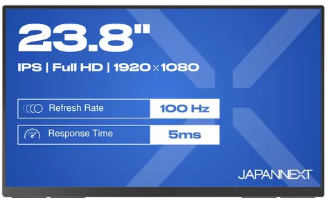 23,8" Japannext JN-MD-IPS238F-C6 čierna / Prenosný monitor / IPS / FHD 1920 x 1080 / 100Hz / FreeSync