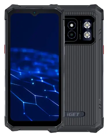 iGet T2 8+256GB čierna / odolný telefón / 6,59 "/ IP68 / BT / DualSIM / 64MP +16MP / 10800 mAh