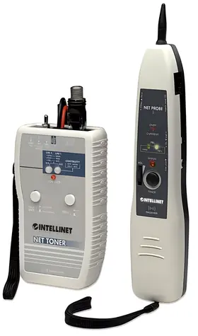 Intellinet / Káblový tester a generátor tónu / RJ-45 / LED indikácia / 9V batéria