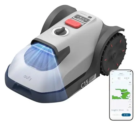 Anker Eufy C15 šedá / Robotická kosačka / TrueVision kamerová navigácia / bez drôtov a RTK / GPS