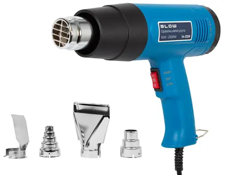 Blow Teplovzdušná pištoľ 1500-2500W / Teplovzdušná pištoľ / 1500/2500 W / teplota 300 - 650 °C