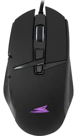 Baracuda RAPTOR čierna / Herná myš / Optický senzor / 8 tlačidiel / 6400 DPI / LED / USB