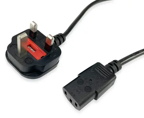 Equip BS 1363 - C13 čierny (112300) / Napájací kábel / 2 m / 250 V / 10 A