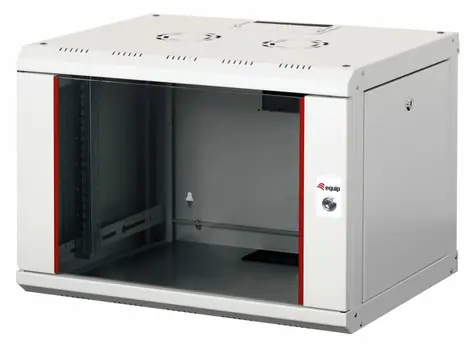 Equip Pro Mount svetlo šedá / Nástenný rozvádzač / 19" / 7U / 600x450 mm / sklenené dvere