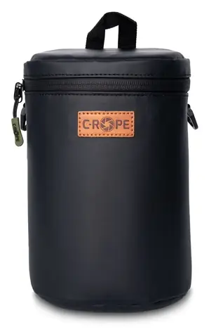 C-ROPE Premium čierna, veľkosť L / Fotopúzdro / 12 x 12 x 19 cm / 2 priehradky / s popruhom