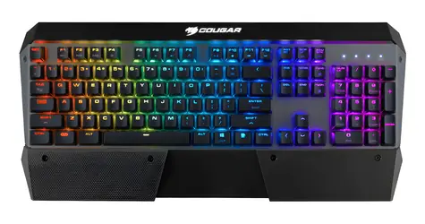 COUGAR Attack X3 RGB čierna / Herná klávesnica / Cherry MX Silver / RGB podsvietenie / N-Key Rollover / EN layout