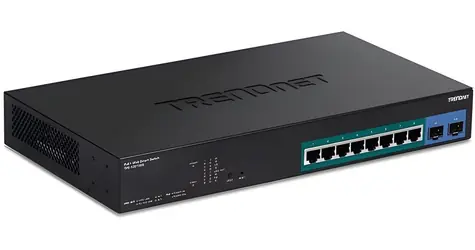 Trendnet Web SMART switch 10- Port PoE+ / Switch / 8x Gigabit PoE+ / 2x SFP / 130 W / Managed L2+