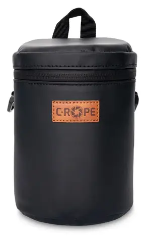 C-ROPE Premium čierna, veľkosť M / Fotopúzdro / 10 x 10 x 15 cm / 2 priehradky / s popruhom