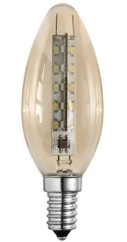 SEGULA LED Soft Rustika zlatá / Žiarovka / E27 / 3,2 W / 1900K / stmievateľná