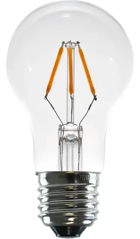 SEGULA LED A-Form číra 24V DC / Žiarovka / E27 / 3 W (22 W) / 210 lm / 2700 K / stmievateľná