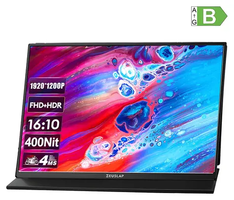 14" Zeuslap Z14Lite / Prenosný monitor / IPS / WUXGA 1920 × 1200 / 60Hz / USB-C + mini HDMI