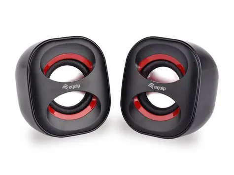 Equip Mini reproduktory čierna / Reproduktory 2.0 / 3 W RMS / USB / 3,5 mm jack