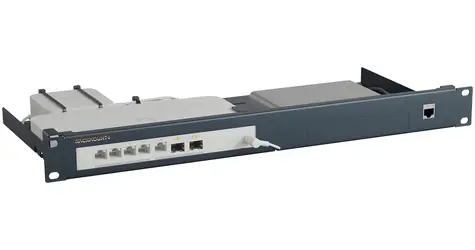 Rackmount.IT RM-UB-T9 modrá / Montážny rámček / 19" / 1U / UCG-FIBER, UCK-G2- PLUS, UXG-FIBER