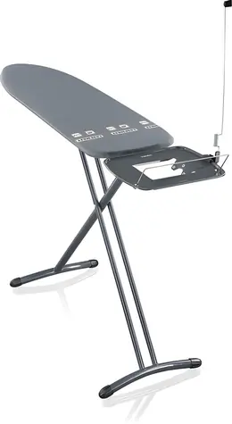 Leifheit Air Board Express M čierna 72489 / Žehliaca doska / 120 x 38 cm / výška do 98 cm / paropriepustný poťah