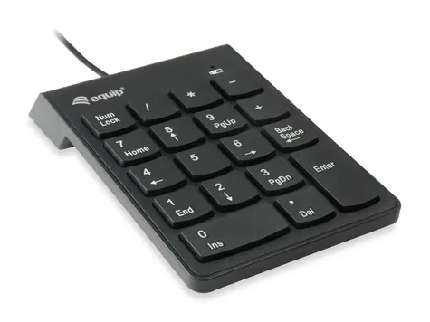 Equip čierna / Numerická klávesnica / USB / 18 klávesov / kábel 1,35 m