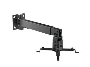 Equip Držiak projektora stropná/nástenná čierna / Držiak projektora / nosnosť 20 kg / náklon -15° až 15° / oceľ