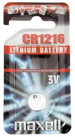 Maxell CR1216 / Gombíková batéria / Lítiová / 3V / 25mAh / 1 ks