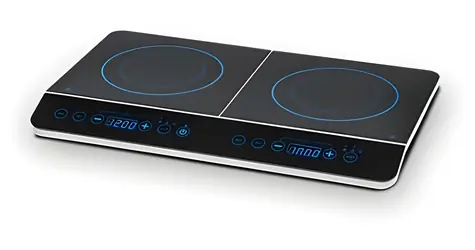 Medion Life MD 15324 čierna / Dvojitá indukčná varná doska / 3500 W / 2x 20 cm / dotykové ovládanie