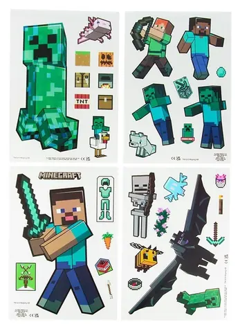 PALADONE Samolepky na sklo Minecraft / Samolepky na sklo / Licenčný produkt