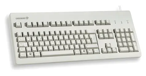 Cherry G80-3000 MX Brown šedá / Kancelárska klávesnica / drôtová / USB / US layout