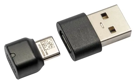 JABRA adaptér USB-C(F) na USB-A(M) čierna / Adaptér / redukcia portu