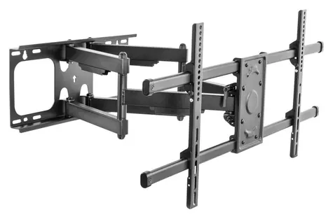 Equip 37"-90" čierna / Nástenný držiak TV / Výsuvný s 5 kĺbmi / VESA 800x400 / nosnosť 75 kg