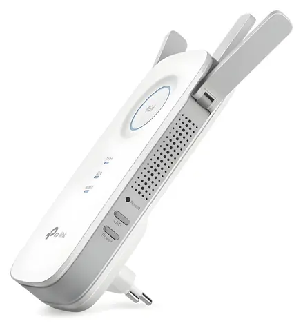 TP-LINK RE450 biela / Repeater AC1750 / 2,4 GHz - 450 Mbit/s / 5 GHz - 1300 Mbit/s / GLAN