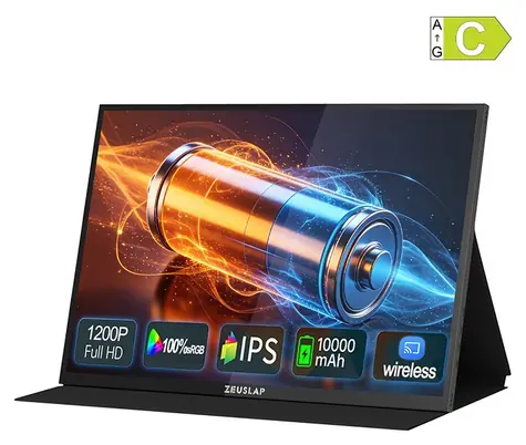 16" Zeuslap P16BT / Prenosný monitor / IPS / FHD+ 1920×1200 / dotykový / USB-C + mini HDMI