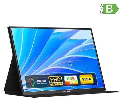 16" Zeuslap P16 / Prenosný monitor / IPS / WUXGA 1920 x 1200 / 120 Hz / USB-C / mini HDMI