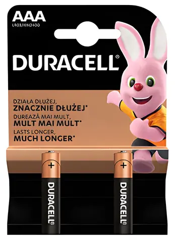 Duracell Basic AAA / Batéria / alkalická / 1,5 V / 2 ks