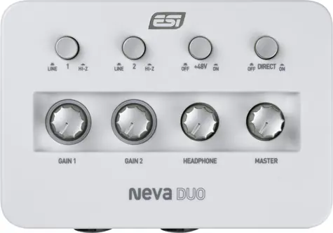 ESI Neva Duo / USB audio rozhranie / 24 bit/192 kHz / 2x combo XLR/Jack / USB-C