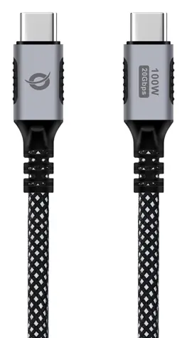 Conceptronic USB-C - USB-C čierna / Kábel / USB 3.2 Gen 2x2 / PD 100W / 20 Gbit / s / 1,2 m
