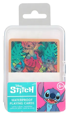 PALADONE Hracie karty Stitch / Hracie karty / vodeodolná úprava / 54 kariet / plastový box