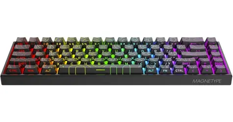 YENKEE YKB 3800 MAGNETYPE čierna / Herná klávesnica / Magnetické spínače Outemu / Rapid Trigger / RGB / USB-C