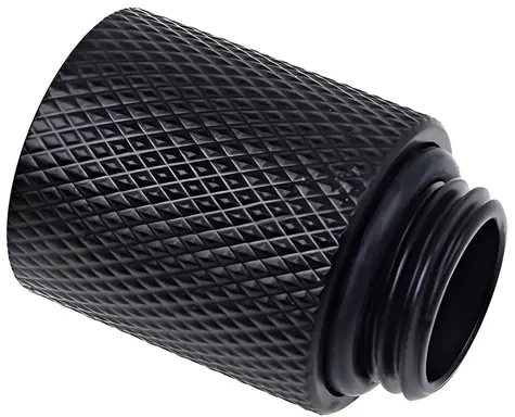 Alphacool Eiszapfen 20mm G1/4 čierna / Predlžovacie šróbenie / Vodné chladenie / Mosadz / Rovné