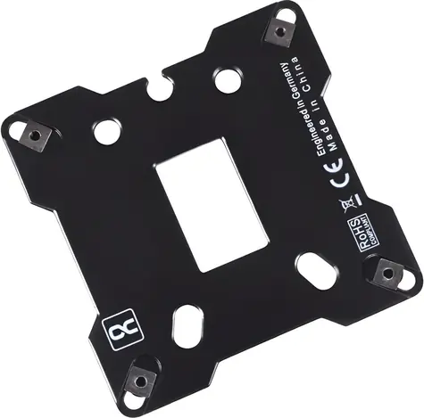 Alphacool Core Backplate XPX/Eisbaer čierna / Zadná doska / LGA 115X/1200/1700 / kov a plast