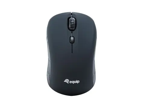 Equip cestovná bezdrôtová myš čierna / Myš / 1600 DPI / 2,4 GHz / USB nano prijímač