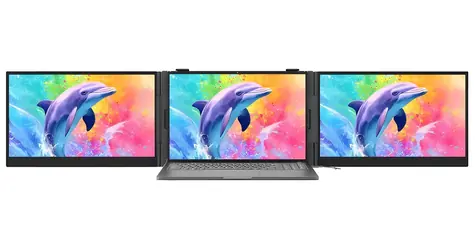 15,3" Blackview DCM8 Pre sivá / Duálny prenosný monitor / IPS / 1920×1200 / 60Hz / USB-C