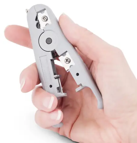 StarTech Rotačný stripovací a rezací nástroj na káble šedá / Stripovací nástroj / dĺžka 110 mm / šírka 45 mm