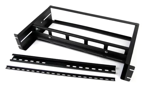 StarTech Nastaviteľná DIN lišta / Adaptér do racku / DIN lišta / 2U / 482,6 mm / Oceľ