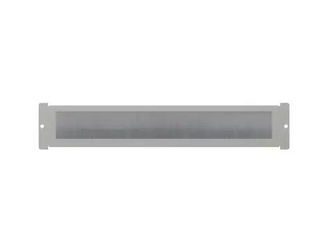 Lanberg AK-1106-S sivý / Panel / kefový káblový priechod / 19"