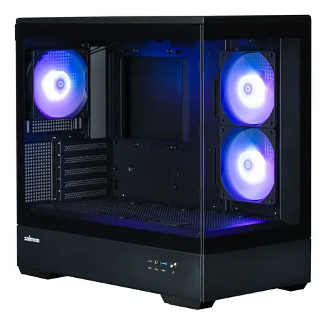 Zalman P30 čierna/biela / PC skriňa / Mini-Tower / mATX / Tvrdené sklo